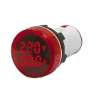 Luz Piloto LED con Indicación de Medida 22m Rojo Voltímetro y Amperímetro- Cirkon Electric