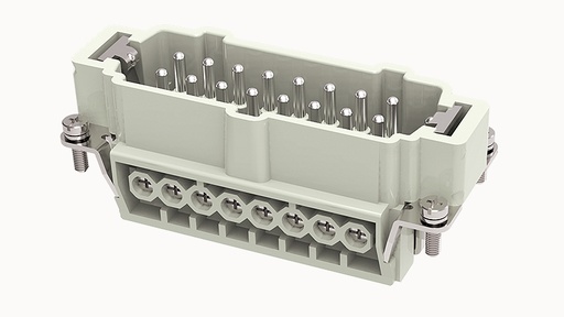 [DE-016-M] Conector Industrial Rectangular Macho 16+PE