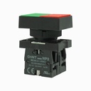 Pulsador doble 22 mm verde/rojo 1NA+1NC plastico NP2-EL8325 - Chint