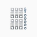 Kit 6 terminales prolongados FCP22-M8 3P para interruptor NM8N-250 - Chint