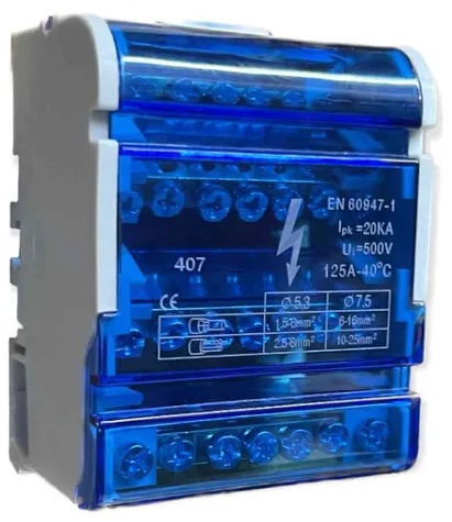 [CKE-BRT-4P-7A-125A] Barra Repartidora Tetrapolar 4Px7A125A