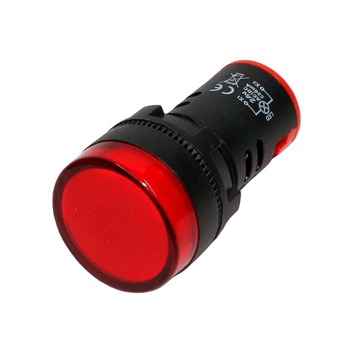 [CKE-AD16-22DS-RED-220V] Luz piloto led Rojo 22mm 220V- Cirkon electric
