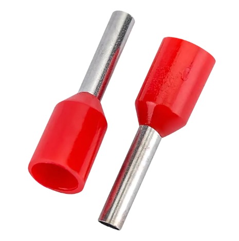 [CKE-F-E1508-16AWG-1.5MM-RED] Ferrul 16awg 1.5mm rojo (100un) -Cirkon Electric