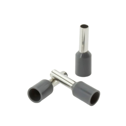 [CKE-F-E4009-12AWG-4MM-GREY] Ferrul 12awg 4mm Gris (100un) - Cirkon Electric