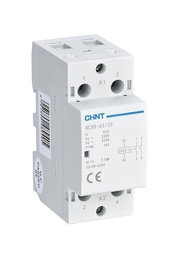 [03010406845CH439108] Contactor Modular 230Vac/Dc 40A, 4KW AC1, 1NA+1NC - CHINT - 03010406845CH