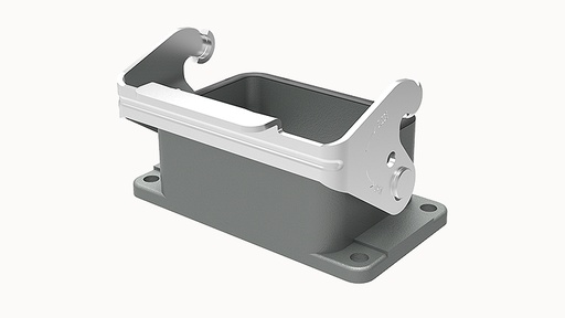 [D10B-BK-1L-PG16] Base Metálica Embutida para DE-010 - Degson - D10B-BK-1L-PG16