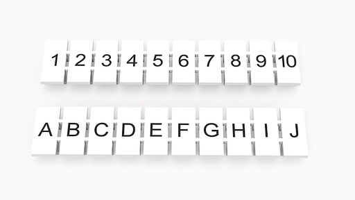 [ZB10-10P] Marca de Borne ZB10 - Degson