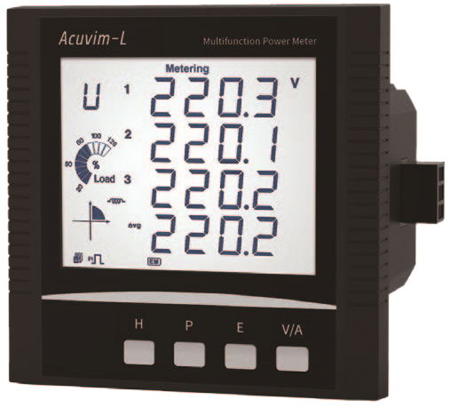 [Acuvim-CL-D-5A-P1V4] Acuvim-CL-5A - Analizador trifásico a panel compatible con TC 5A