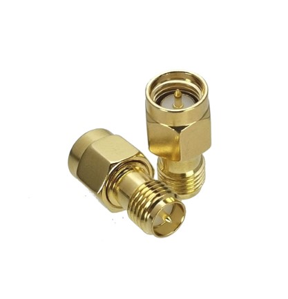 [SMAM-RPSMAH] Conector Adaptador SMA Macho a RP-SMA Hembra