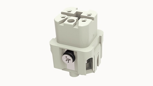 [DA-004-FS] Conector Industrial Cuadrado Hembra 4+PE