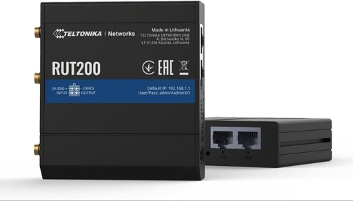 [RUT956] Router Industrial Teltonika - Ethernet - Wi-Fi - 4G LTE - Dual SIM - RS232/RS485