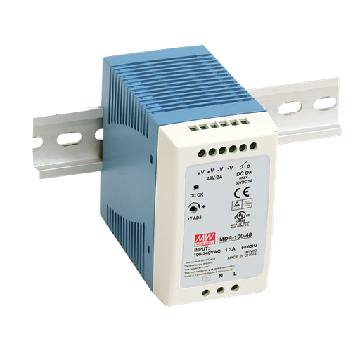 [MDR-100-24] Fuente de Poder Mean Well - Riel DIN - 24VDC - 4A - 100W