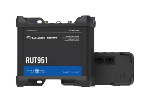 [RUT951] Router RUT951 Industrial Teltonika - Ethernet - Wi-Fi - 4G LTE - Doble SIM