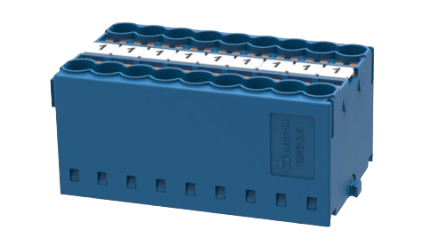 [DPD6/2.5-18P-12-00(Z)] Repartidor Push in 18 Polos 2.5mm Azul Riel din - Degson