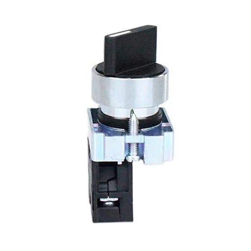 [2508122CH573982] Selector Manilla Corta, Metalico, Negro, 2NA 3pos Fijas (1-0-2), NP2 - Chint - 2508122CH