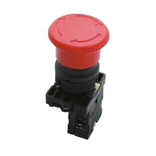 [2503032CH574120] Pulsador de Emergencia, Plastico, 1NC Destraba por Giro, NP2 - Chint - 2503032CH