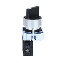 Selector Manilla Corta, Metalico, Negro, 1NA 2pos Fijas (0-1), NP2 - Chint - 2508121CH